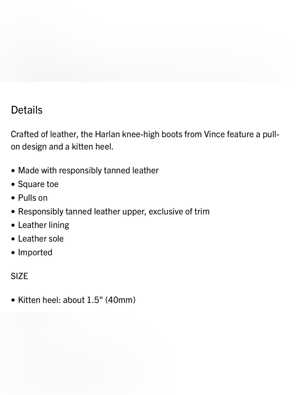 New Vince Harlan Knee High Boots - Picture 11 of 11